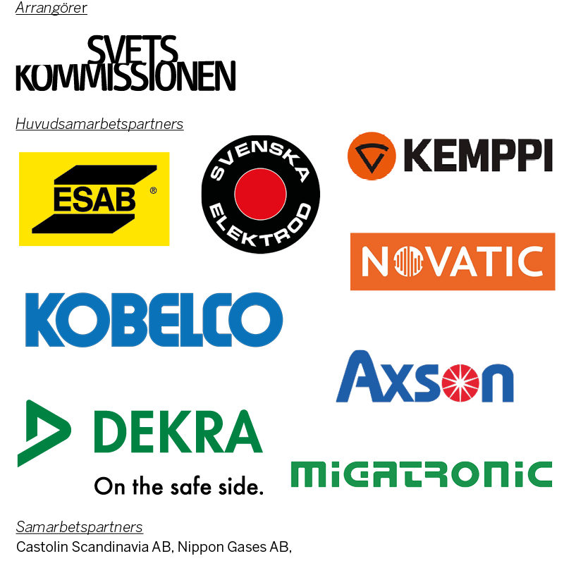 Huvudsamarbetspartners Svetslärarmötet 2024